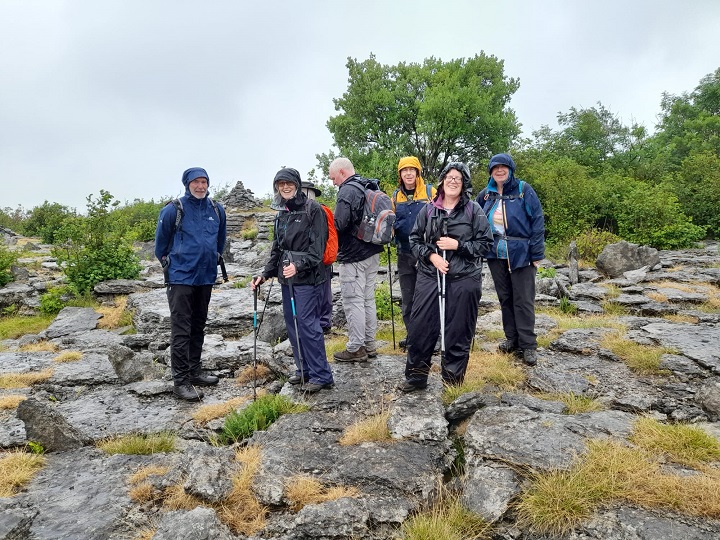 Arnside2023 4 LimestonePavementInTheRain